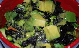 Sushi Roll Edamame Salad with Green Onion Miso&nbsp;Vinaigrette