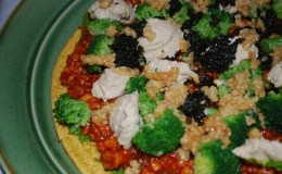 AMAZING BBQ Tempeh, Broccoli & Goaty Cheeze&nbsp;Pizza