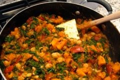 Sweet Potato Curry with Kale &&nbsp;Chickpeas
