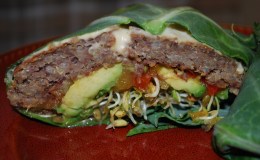 Curried Quinoa and Adzuki Bean Burger&nbsp;Wraps