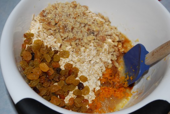 Mix ingredients together