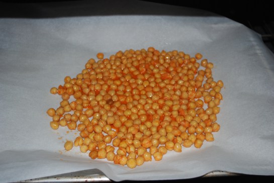 Spread onto parchment lined baking sheet