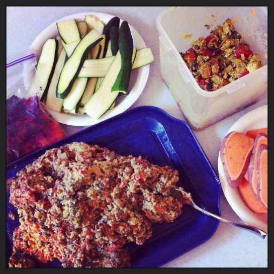 Ready to assemble with leftovers!