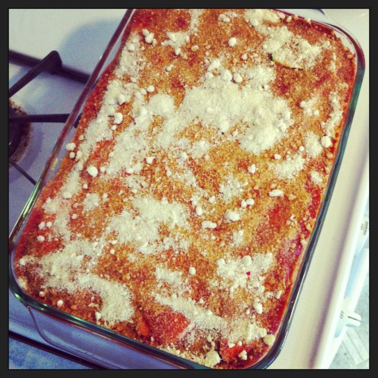 Tonight's lasagna!